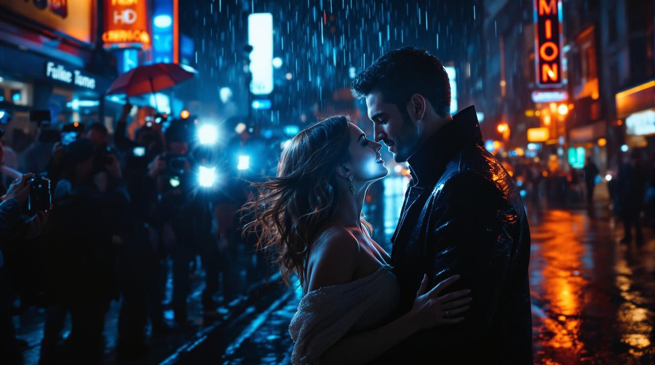 某一线男星深夜密会神秘女子，疑似恋情曝光引发全网热议